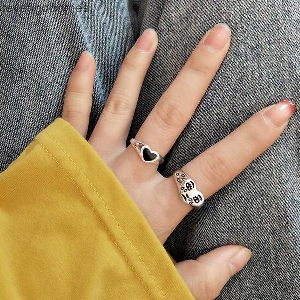 love simple new fashion women's black accessories opening tears facial expression thai silver ring jewelry
love simple new fashion women's black accessories opening tears facial expression thai silver ring jewelry