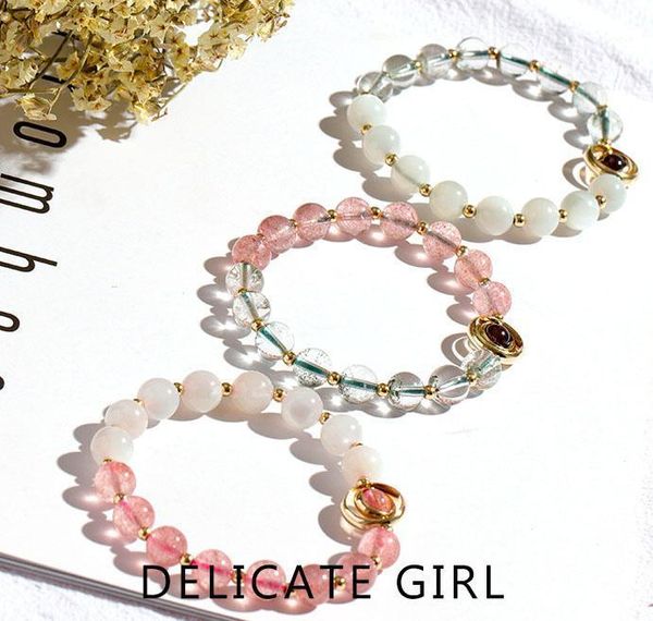 2020 new arrived purple crystal strawberry quartz white moonstone beaded bracelet for women lover1, Black
2020 new arrived purple crystal strawberry quartz white moonstone beaded bracelet for women lover1, Black