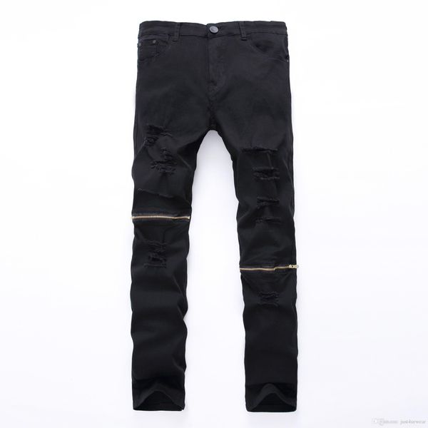 mens new fashion solid slim jeans zipper hole street white black ripped jeans hip hop male skateboard pencil pants
mens new fashion solid slim jeans zipper hole street white black ripped jeans hip hop male skateboard pencil pants