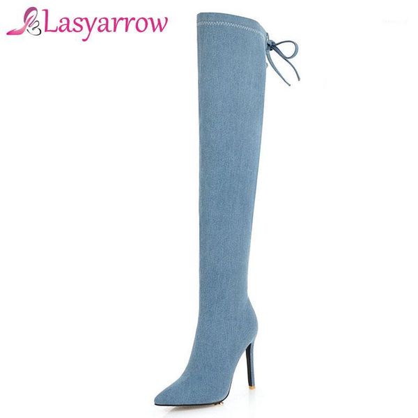 lasyarrow fashion over the knee high boots denim high heels autumn winter long knight boots ladies night club shoes woman1, Black
lasyarrow fashion over the knee high boots denim high heels autumn winter long knight boots ladies night club shoes woman1, Black