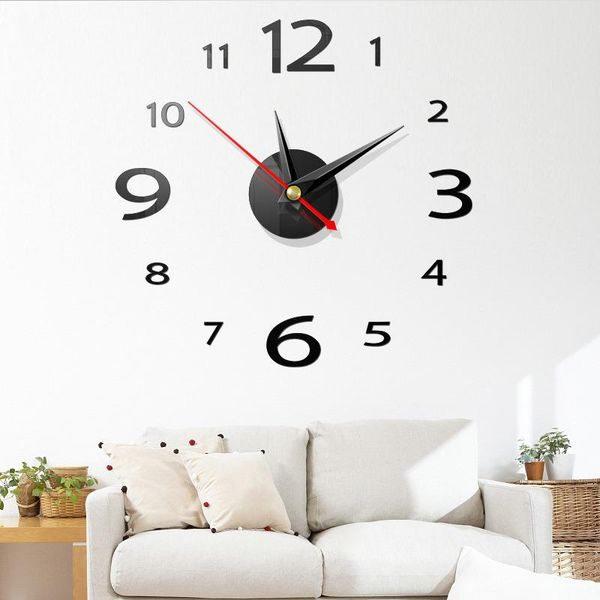 3d diy wall clock modern design metal art clock living room acrylic mirror watch for home decor
3d diy wall clock modern design metal art clock living room acrylic mirror watch for home decor