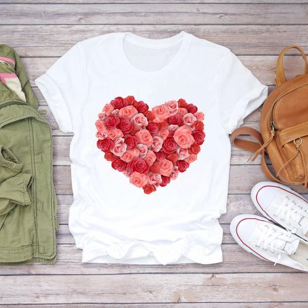 womens t-shirts ladies kawaii clothing printed heart valentine flower floral women print ladies t graphic female tee t-shirt, White
womens t-shirts ladies kawaii clothing printed heart valentine flower floral women print ladies t graphic female tee t-shirt, White