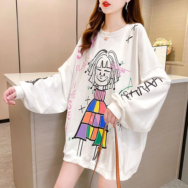 autumn 2020 new long sleeve t-shirt korean cartoon pattern loose t-shirt sweater large women's wear ins thin sweater women's 3hsjm, Black
autumn 2020 new long sleeve t-shirt korean cartoon pattern loose t-shirt sweater large women's wear ins thin sweater women's 3hsjm, Black