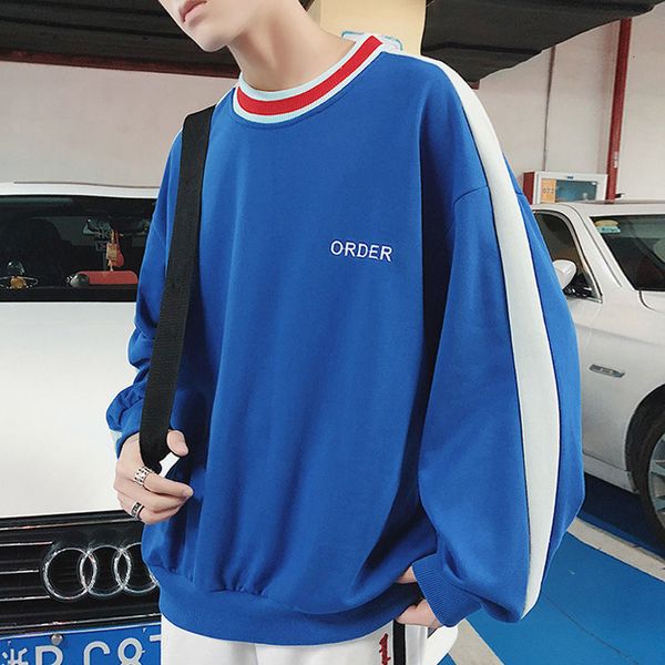 men's sport 2021 spring and new autumn sweater around neck seam shirt in male fashion s-2xl 5wwx, Black
men's sport 2021 spring and new autumn sweater around neck seam shirt in male fashion s-2xl 5wwx, Black