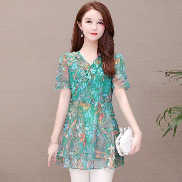 women's blouses & shirts women spring summer style chiffon lady short sleeve v-neck mesh blusas zz0571, White
women's blouses & shirts women spring summer style chiffon lady short sleeve v-neck mesh blusas zz0571, White