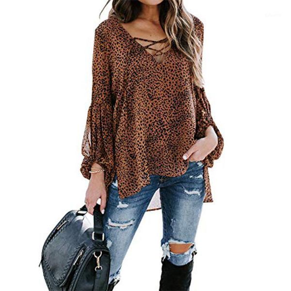 plus size leopard print lantern sleeve lace-up v-neck 2021 shirts chiffon blouse full casual long sleeve womens and blouses1, White
plus size leopard print lantern sleeve lace-up v-neck 2021 shirts chiffon blouse full casual long sleeve womens and blouses1, White