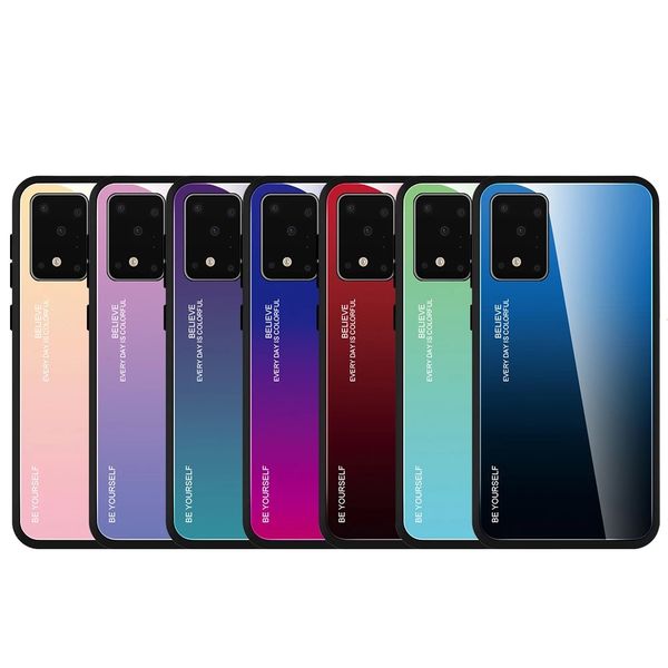 for samsung s20 s10 plus s10e s9 s8 gradient glass phone case creative dazzle color shell tempered glass protective cover
for samsung s20 s10 plus s10e s9 s8 gradient glass phone case creative dazzle color shell tempered glass protective cover