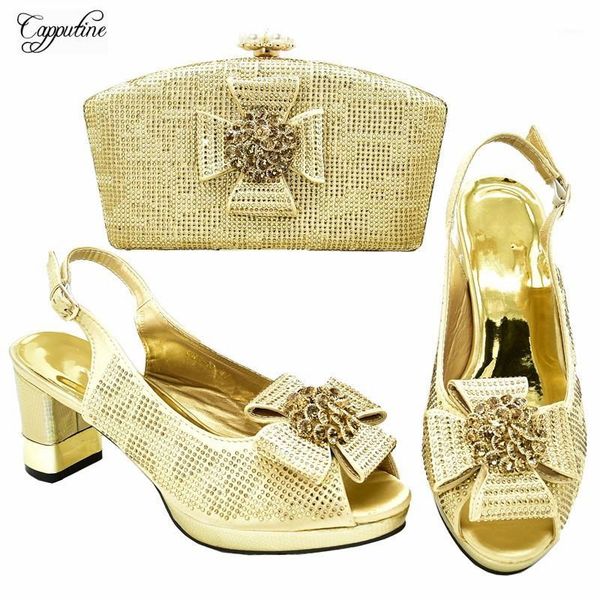 gold high heel african shoes and bag sets fashion sandals with purse handbag 688-12 heel height 7.5cm1, Black
gold high heel african shoes and bag sets fashion sandals with purse handbag 688-12 heel height 7.5cm1, Black