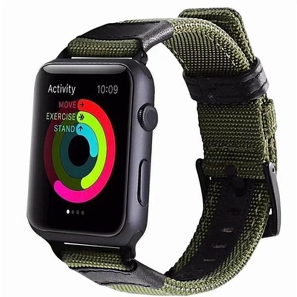 nylon leather strap for watch band 40mm 44mm 42mm 38mm canvas woven wrist bracelet watchband for iwatch seri qylnno, Black;brown
nylon leather strap for watch band 40mm 44mm 42mm 38mm canvas woven wrist bracelet watchband for iwatch seri qylnno, Black;brown