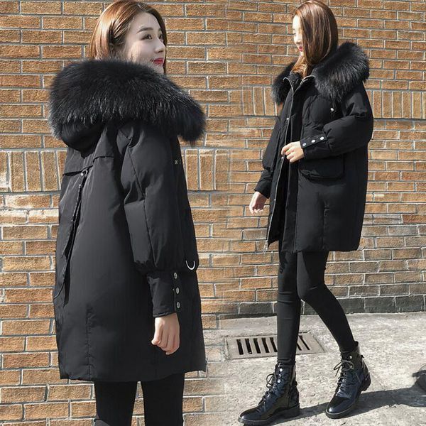 women winter parkas black slim mid-length zippers coat plus size demi-season puffer jacket with fur hood pockets casual clothing
women winter parkas black slim mid-length zippers coat plus size demi-season puffer jacket with fur hood pockets casual clothing