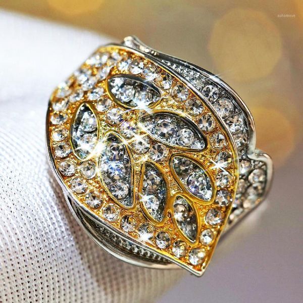 visisap luxury full zircon party rings for women creative leaf color separation plating lady ring size 5 to 10 fine jewelry h0791, Golden;silver
visisap luxury full zircon party rings for women creative leaf color separation plating lady ring size 5 to 10 fine jewelry h0791, Golden;silver