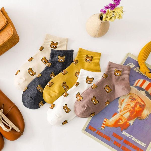 spring summer new cute bear women socks cotton cartoon kawaii socks student casual ankle harajuku1, Black;white
spring summer new cute bear women socks cotton cartoon kawaii socks student casual ankle harajuku1, Black;white