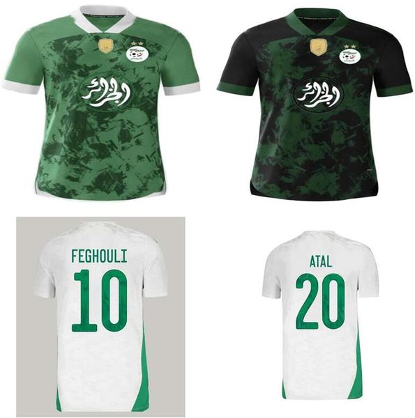 algerie 2021 home white away green soccer jerseys mahrez feghouli bennacer atal 20 21 algeria football kits shirt men + kids sets maillot de, Black;yellow
algerie 2021 home white away green soccer jerseys mahrez feghouli bennacer atal 20 21 algeria football kits shirt men + kids sets maillot de, Black;yellow