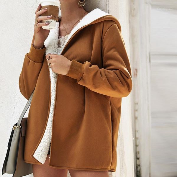 2020 fashion women coat winter jacket women long hoodie long sleeve blouse loose coat outerwear ladies cardigan streetwear #8021, Black;brown
2020 fashion women coat winter jacket women long hoodie long sleeve blouse loose coat outerwear ladies cardigan streetwear #8021, Black;brown
