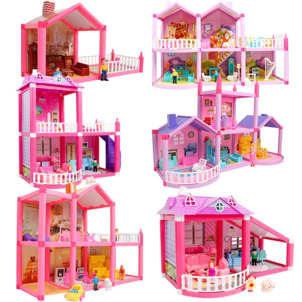 new diy family doll house dolls accessories toy with miniature furniture garage diy doll house toys for girls birthday gifts y200704
new diy family doll house dolls accessories toy with miniature furniture garage diy doll house toys for girls birthday gifts y200704