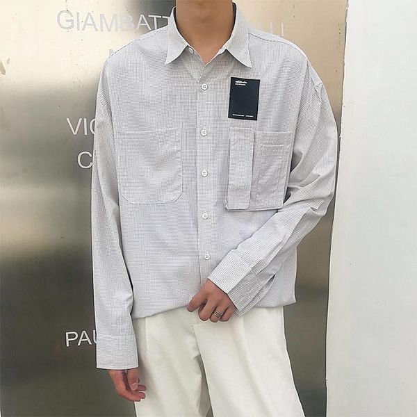 2019 autumn new college style korean version of personality couple casual labeling lattice long-sleeved shirt streetwear1, White;black
2019 autumn new college style korean version of personality couple casual labeling lattice long-sleeved shirt streetwear1, White;black