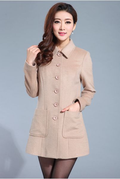 2021 new black woolen mujer new pockets arrival oversize coats plus size outwear female coat kj120 r8hw, Black;brown
2021 new black woolen mujer new pockets arrival oversize coats plus size outwear female coat kj120 r8hw, Black;brown