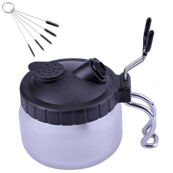 airbrush cleaning pot,clean paint jar with air brush holder+nozzle cleaning brush set
airbrush cleaning pot,clean paint jar with air brush holder+nozzle cleaning brush set