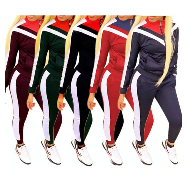 women tracksuit two pieces set fashion casual suits color block stitching zipper coat long pants sports outfits sportwear size s-xxxl 2020 j, White
women tracksuit two pieces set fashion casual suits color block stitching zipper coat long pants sports outfits sportwear size s-xxxl 2020 j, White