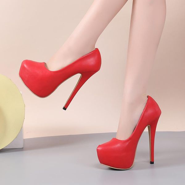 dress shoes yihongmeiqi leather high heels all season women's fashion suit platform single thick 34-40, Black
dress shoes yihongmeiqi leather high heels all season women's fashion suit platform single thick 34-40, Black