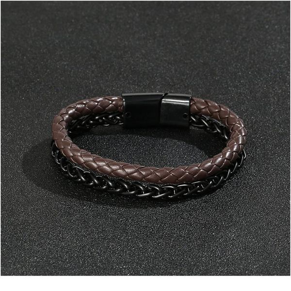 fashion multilayer genuine leather bracelet wristband stainless steel chain lover charm bracelets men women punk jewel jllxne
fashion multilayer genuine leather bracelet wristband stainless steel chain lover charm bracelets men women punk jewel jllxne