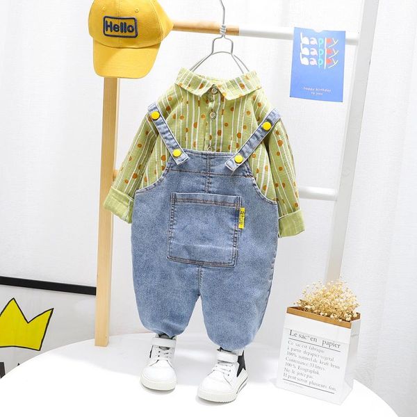 hylkidhuose 2021 spring baby boys clothing sets children casual clothes stripe lapel shirt bib jeans toddler infant kids costume, White
hylkidhuose 2021 spring baby boys clothing sets children casual clothes stripe lapel shirt bib jeans toddler infant kids costume, White