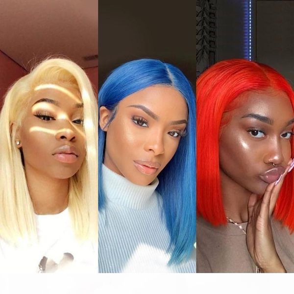 13x6 deep part transparent lace blonde lace front human hair wigs straight remy hair 613 yellow red blue colored human bob, Black;brown
13x6 deep part transparent lace blonde lace front human hair wigs straight remy hair 613 yellow red blue colored human bob, Black;brown