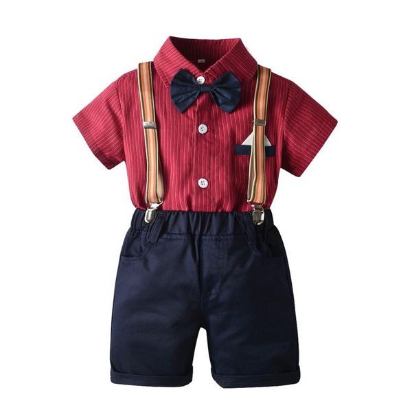 clothing sets 2-6years toddler boys gentleman outfits short sleeve bowtie shirt + bib shorts 2 piece set, White
clothing sets 2-6years toddler boys gentleman outfits short sleeve bowtie shirt + bib shorts 2 piece set, White