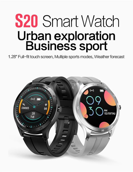 s20 smart watch ip67 waterproof message push sleep monitor blood oxygen measure full touch screen men women 1.28" smart bracelet
s20 smart watch ip67 waterproof message push sleep monitor blood oxygen measure full touch screen men women 1.28" smart bracelet