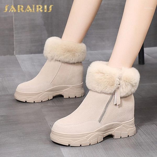boots sarairis 2021 design ins zipper warm fur ankle woman shoes wedges platform causal winter booties female1, Black
boots sarairis 2021 design ins zipper warm fur ankle woman shoes wedges platform causal winter booties female1, Black