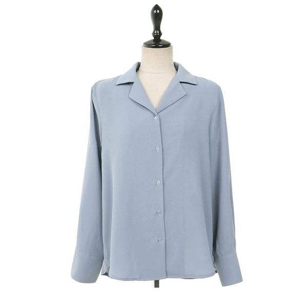 women's blouses & shirts fashion simple women thick 2021 spring autumn formal blouse white/blue office ladies notched blusas mujer
women's blouses & shirts fashion simple women thick 2021 spring autumn formal blouse white/blue office ladies notched blusas mujer