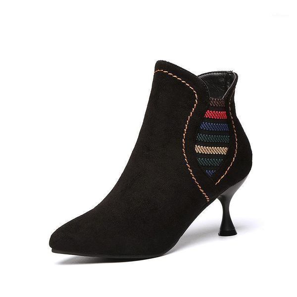 2020 new women's high heels plus velvet pointed women's boots stilettos black boots shoes1
2020 new women's high heels plus velvet pointed women's boots stilettos black boots shoes1
