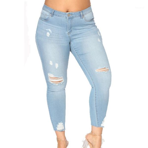 7xl plus size jeans for women solid wash skinny jeans woman high waist ripped destroyed knee stretch denim pants big size1, Blue
7xl plus size jeans for women solid wash skinny jeans woman high waist ripped destroyed knee stretch denim pants big size1, Blue