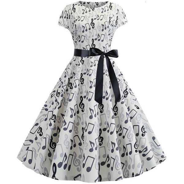 2021 women summer music note print dress 50s 60s robe swing casual vintage sleeveless party dresses vestidos plus size, Black;gray
2021 women summer music note print dress 50s 60s robe swing casual vintage sleeveless party dresses vestidos plus size, Black;gray