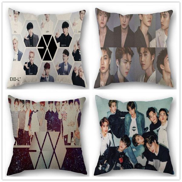 pillow case custom kpop exo cotton linen square zippered cover for office family customize your picture 45*45cm diy
pillow case custom kpop exo cotton linen square zippered cover for office family customize your picture 45*45cm diy