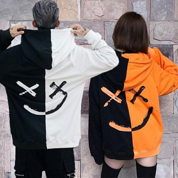 men happy smiling face hoodies fashion patchwork oversized sweatshirts hooded pullovers couple hoodie hip hop streetwear, Black
men happy smiling face hoodies fashion patchwork oversized sweatshirts hooded pullovers couple hoodie hip hop streetwear, Black