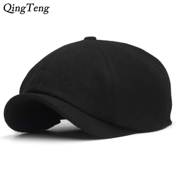 two sizes solid black vintage men berets caps wool beret hat french peaked caps female casual newsboy cap wool ivy boinas t200104, Blue;gray
two sizes solid black vintage men berets caps wool beret hat french peaked caps female casual newsboy cap wool ivy boinas t200104, Blue;gray