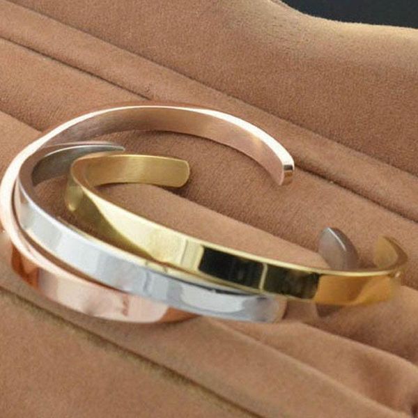 open bracelets for men women cuff bracelets stainless steel jewelry wholesale couple wedding gifts simple fashion, Black
open bracelets for men women cuff bracelets stainless steel jewelry wholesale couple wedding gifts simple fashion, Black