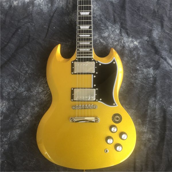 high-quality sg electric guitar, mahogany body, golden yellow, chrome-plated hardware, ing
high-quality sg electric guitar, mahogany body, golden yellow, chrome-plated hardware, ing