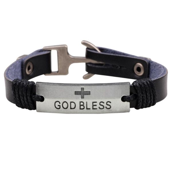 kirykle anchor faith jewelry accessories fashion "god bless" letter cross bracelets genuine leather strap rope wrap bangle wrist, Golden;silver
kirykle anchor faith jewelry accessories fashion "god bless" letter cross bracelets genuine leather strap rope wrap bangle wrist, Golden;silver