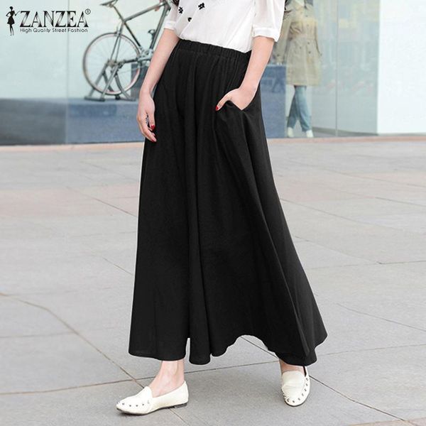 women summer skirt zanzea 2020 vintage elastic waist cotton solid faldas saia casual pockets long vestidos robe femme bottom 5xl1, Black
women summer skirt zanzea 2020 vintage elastic waist cotton solid faldas saia casual pockets long vestidos robe femme bottom 5xl1, Black