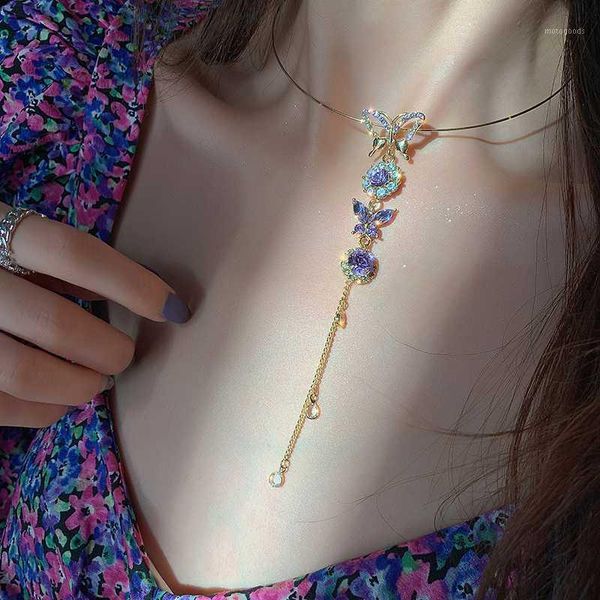 chokers korea design fashion jewelry necklace long pendant color butterfly crystal female banquet necklace1, Golden;silver
chokers korea design fashion jewelry necklace long pendant color butterfly crystal female banquet necklace1, Golden;silver