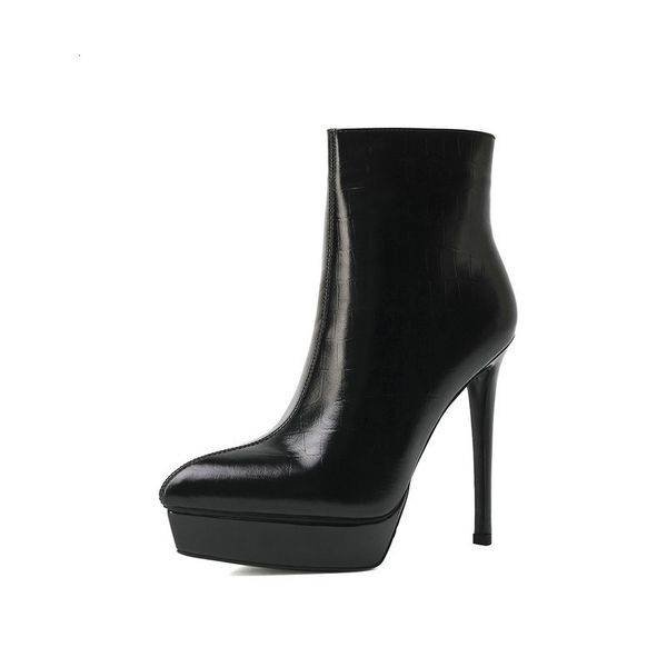2021 new genuine leather high heels ladies short women ankle boots brand autumn winter wedding party shoes woman l8tp, Black
2021 new genuine leather high heels ladies short women ankle boots brand autumn winter wedding party shoes woman l8tp, Black