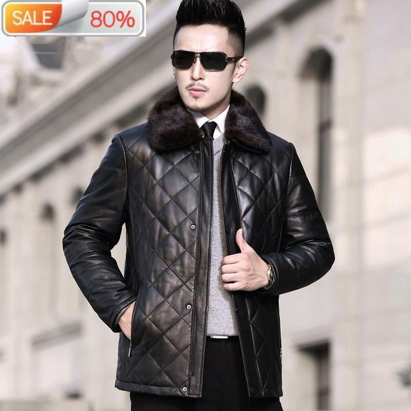 genuine leather winter down jacket men sheepskin coat collar chaqueta cuero hombre a1412a0 yy305, Black
genuine leather winter down jacket men sheepskin coat collar chaqueta cuero hombre a1412a0 yy305, Black
