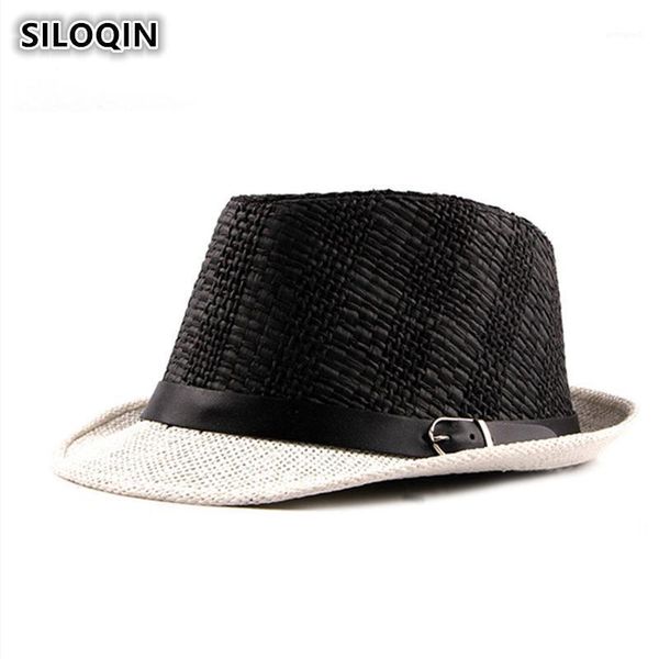 wide brim hats siloqin british fashion straw for men and women summer breathable fedoras jazz hat brandstrend beach hat1, Blue;gray
wide brim hats siloqin british fashion straw for men and women summer breathable fedoras jazz hat brandstrend beach hat1, Blue;gray
