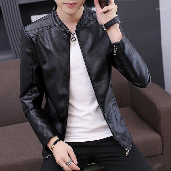 autumn winter warm jacket casual fashion men collar solid color leather jacket coat comfortable zipper men plus cashmere1, Black;brown
autumn winter warm jacket casual fashion men collar solid color leather jacket coat comfortable zipper men plus cashmere1, Black;brown