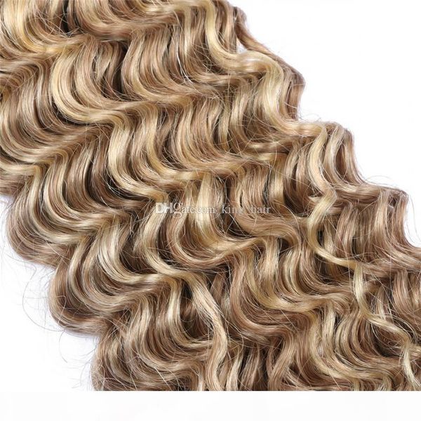 deep wave 8 613 medium brown mix with bleach blonde 9a hair bundles 300g deep curly ombre colored human hair extensions, Black
deep wave 8 613 medium brown mix with bleach blonde 9a hair bundles 300g deep curly ombre colored human hair extensions, Black