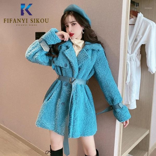 faux fur coat women double breasted fashion loose fur coat thick warm overcoat winter faux lambs wool jacket women with belt1, Black
faux fur coat women double breasted fashion loose fur coat thick warm overcoat winter faux lambs wool jacket women with belt1, Black