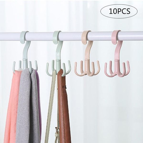 10 pcs 2020 lovely 360 rotation 4 hooks hanger rack organizer hooks for handbag clothes ties fp8
10 pcs 2020 lovely 360 rotation 4 hooks hanger rack organizer hooks for handbag clothes ties fp8