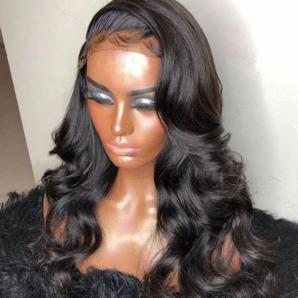 26 inch 13x4 lace front wig synthetic body wave swiss lace for black women cosplay glueless heat resistant daily wig side part
26 inch 13x4 lace front wig synthetic body wave swiss lace for black women cosplay glueless heat resistant daily wig side part